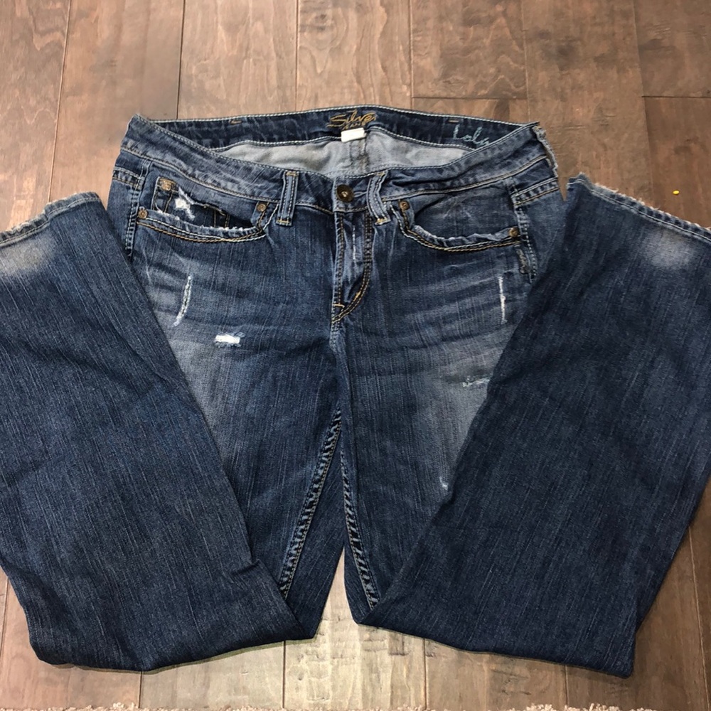 Silver bootcut jeans